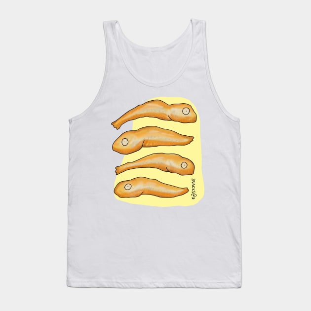 Four little deep fried anchovy Tank Top by Snacks At 3